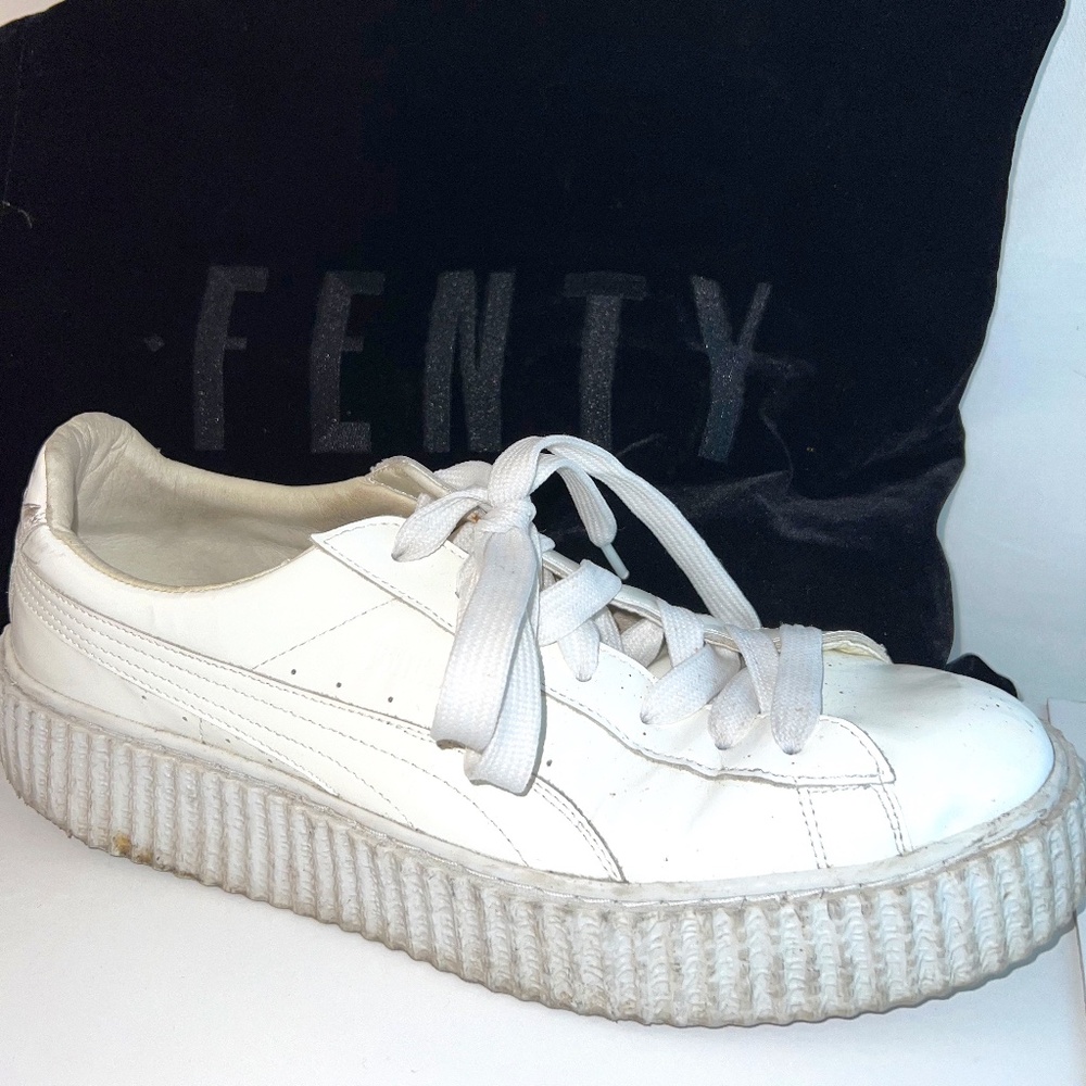 FENTY PUMA by Rihanna - Men's 12US Creepers - Glo White Patent Leather - RARE!!!